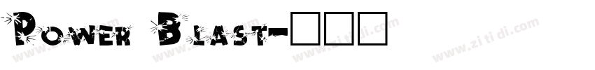 Power Blast字体转换
